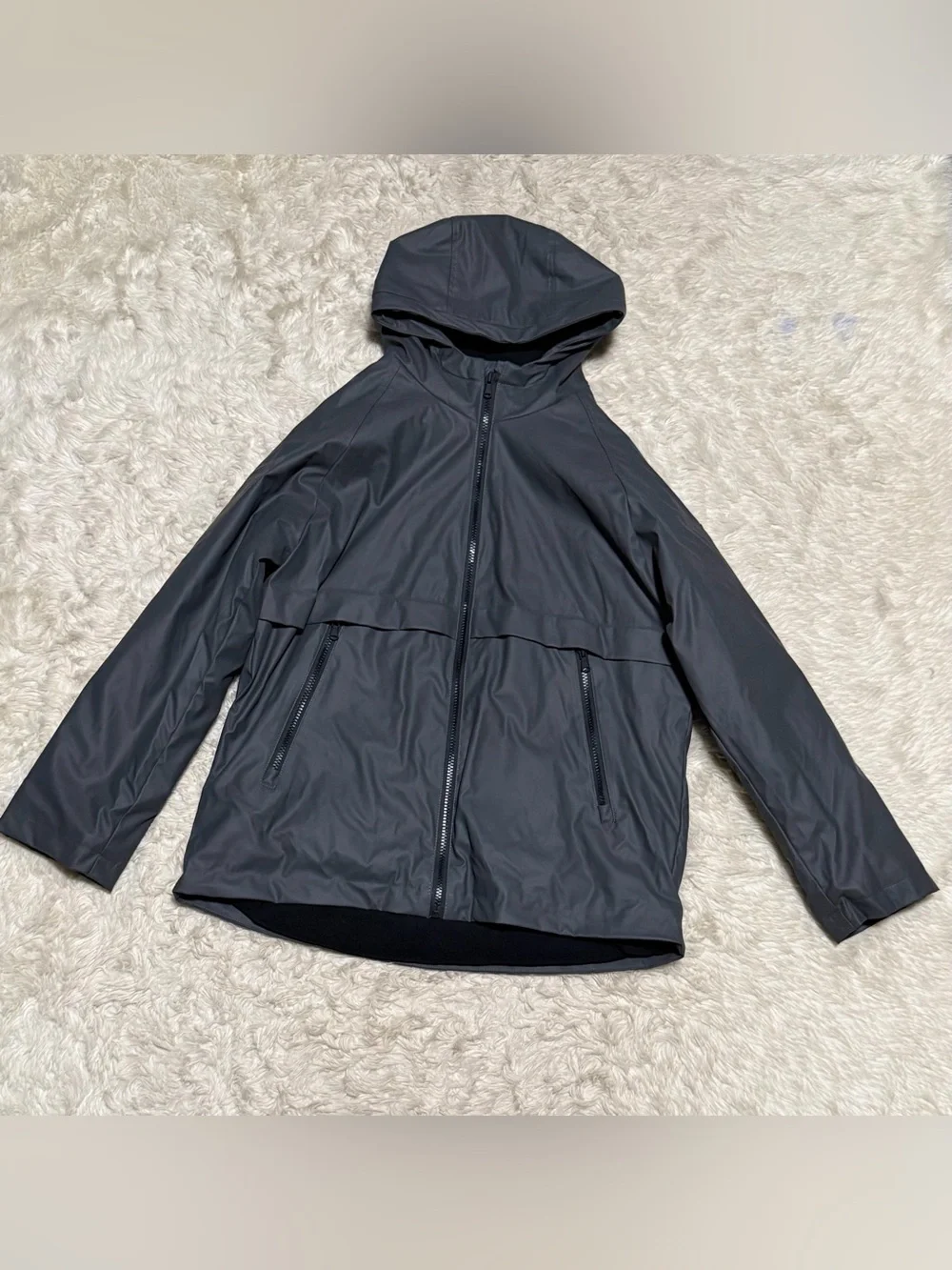 NWT ZARA STCRW Fleece Lined Hooded Rain Jacket – Size 13/14